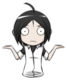 👐 e3c0b1c3 อนิเมะ, สับสน, การ์ตูน, คำถาม, สงสัย, ไม่แน่ใจ telegram sticker