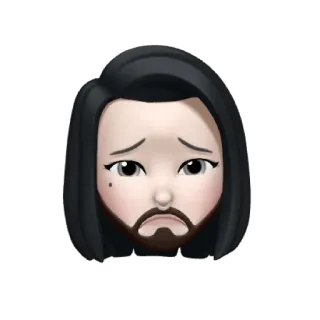 ☠️ 56f24b7f Biểu tượng cảm xúc, Ảnh đại diện, Buồn, Biểu cảm, Khuôn mặt, Phim hoạt hình, Khóc telegram sticker