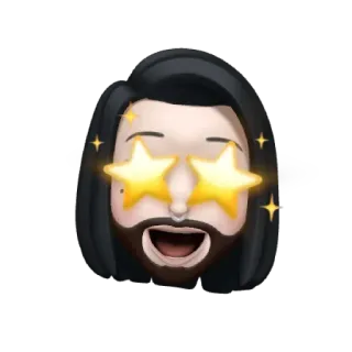 ☠️ b6470c59 memoji, ngôi sao, khuôn mặt, hoạt hình, emoji, avatar telegram sticker
