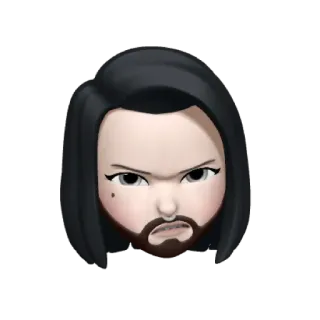 ☠️ f847420f Biểu tượng cảm xúc, Khuôn mặt, Tức giận, Hình đại diện, Phim hoạt hình telegram sticker