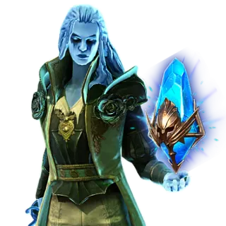 💎 0fab0008 Magier, Zauberer, Magie, Fantasy, Charakter, Eis, Kristall telegram sticker