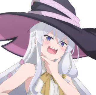 😎 835a9837 Anime, Sorcière, Fille, Chapeau, Dessin animé whatsapp sticker