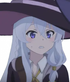 🤥 a0aef961 animé, sorcière, fille, magie, chapeau, dessin animé whatsapp sticker