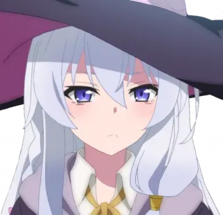 😏 b41f6571 Anime, Sorcière, Magie, Personnage, Féminin, Chapeau, Mignon, Manga whatsapp sticker