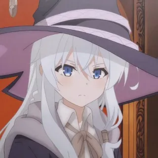 💜 3dbf1436 Anime, Sorcière, Magie, Chapeau, Fille, Manga telegram sticker