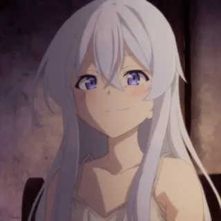 💜 3dd8da70 animé, fille, cheveux blancs, personnage telegram sticker