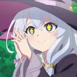 💜 4e886c0a Anime, Fille, Sorcière, Mignon, Étincelle, Magie, Personnage, Dessin animé telegram sticker