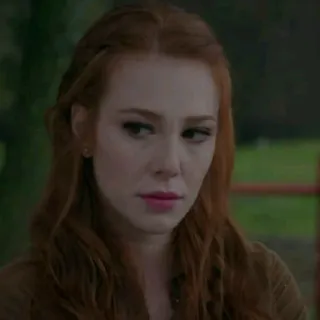 😒 2f633c6f mulher, retrato, pessoa, cabelo ruivo whatsapp sticker