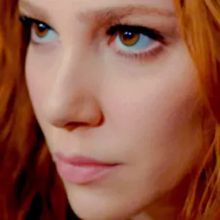 😐 42f66a20 mulher, rosto, retrato, ruiva, close-up, beleza, garota whatsapp sticker