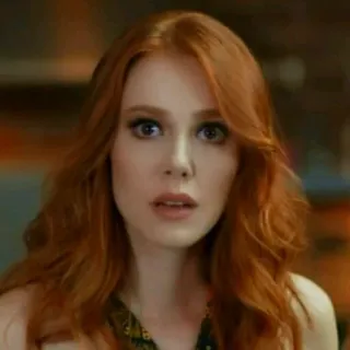 😳 793d35f9 mulher, ruiva, retrato, rosto, pessoa whatsapp sticker