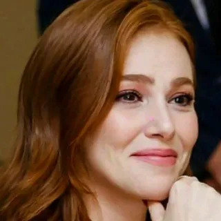 ☺️ e53d904b mulher, pessoa, retrato, ruiva, sorriso whatsapp sticker