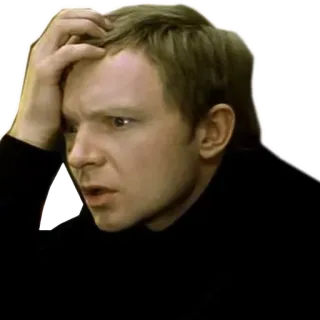 😨 4a0c0af9 충격, 혼란, 남자, 인물, 반응, 감정, 불안 telegram sticker