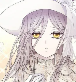 🌸 5ebfb505 动漫, 女孩, 连衣裙, 白色, 角色, 插画, 艺术 telegram sticker