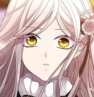 🌸 97341b10 动漫, 女人, 长发, 玫瑰, 肖像 telegram sticker