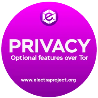 😺 3ca0ca73 PRIVACY
Optional features over Tor
www.electraproject.org vie privée, sécurité, Tor, anonyme, Electraproject telegram sticker