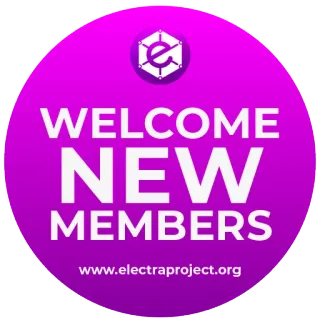 👌 4f1f4d3a WELCOME NEW MEMBERS
www.electraproject.org bienvenue, nouveaux membres, electraproject, communauté, organisation telegram sticker
