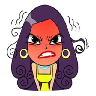 😡 0009e34c bravo, desenho animado, expressão, frustrado, personagem whatsapp sticker