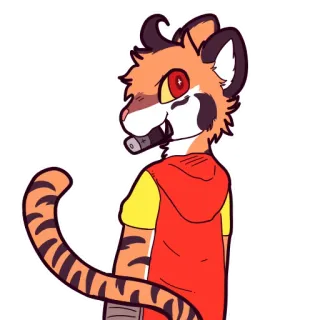 Electro Tiger telegram stickers