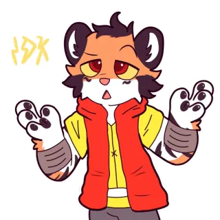 Electro Tiger telegram stickers