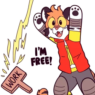 Electro Tiger telegram stickers