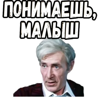 😤 8c3b5f7a ПОНИМАЕШЬ, МАЛЫШ telegram sticker