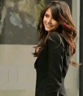 🥀 198a152b donna, bruna, sorridente, ritratto, capelli, professionale telegram sticker