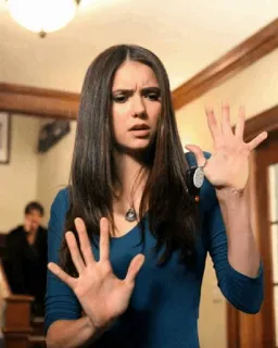 🥀 43eabdd1 donna, persona, interno, ritratto, reazione, espressione telegram sticker