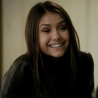 🥀 dea654f2 donna, sorridente, capelli lunghi, ritratto, felice telegram sticker