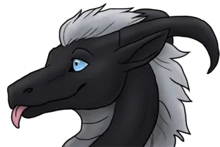 😋 18208733 มังกร, เฟอร์รี่, แอนโทร, การ์ตูน, ภาพเหมือน, สัตว์ telegram sticker