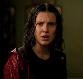 💟 f25f9033 Eleven Stranger Things Millie Bobby Brown, Eleven, Stranger Things, Netflix, Serie TV, Personaje telegram sticker