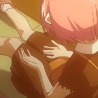 🌫 5481623b anime, girl, sitting, lap telegram sticker