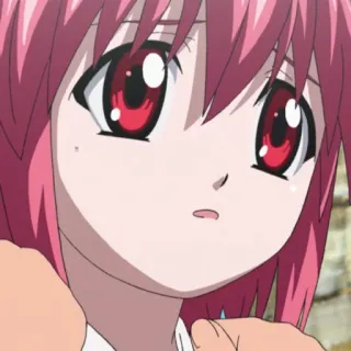 🍭 84a553e2 anime, red hair, big eyes, female telegram sticker