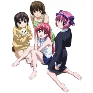 👯 72ef1c30 anime, girls, characters, cute, manga telegram sticker