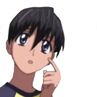 🤔 4d4e60ea 애니메이션, 소년, 만화, 캐릭터, 귀여운 telegram sticker