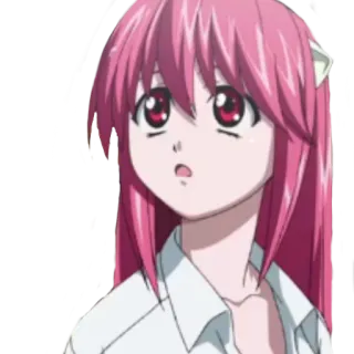 🙄 73dc4e85 애니메이션, 여자, 분홍색 머리, 귀여운, 만화, 여성 telegram sticker