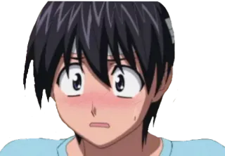 😅 89ee800f 애니메이션, 소년, 충격, 당황 telegram sticker