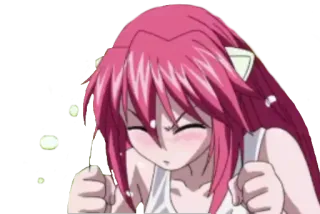 🤧 93e7968b 애니메이션, 소녀, 귀여운, 핑크머리 telegram sticker