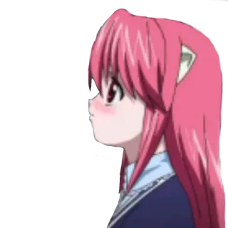 🤔 a1aa2b0a 애니메이션, 소녀, 분홍 머리, 만화 telegram sticker