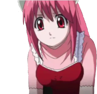 😕 e04e2188 애니메이션, 분홍 머리, 만화, 소녀 telegram sticker