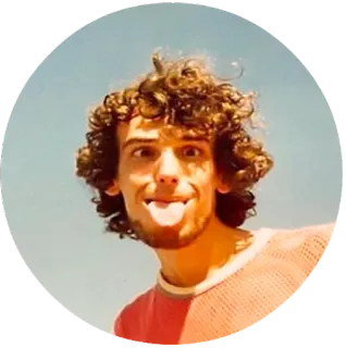 😛 47cdea7f 人, 男性, 巻き毛, 変顔, おもしろい telegram sticker