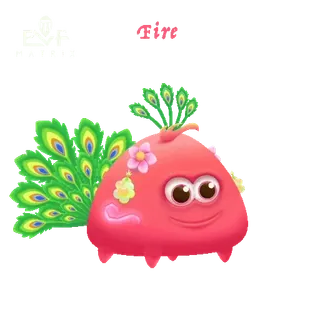 🔥 24c20b0f 卡通, 可爱, 角色, 斑点, 孔雀, 装饰 telegram sticker