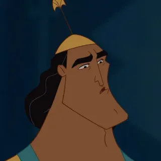 🍂 44acc743 Kronk The Emperor's New Groove ครองค์, ดิสนีย์, การ์ตูน, ตัวละคร, มีม telegram sticker