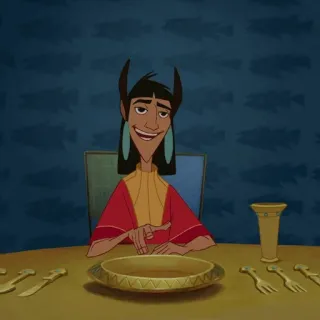 🍂 731efc85 Kuzco The Emperor's New Groove การ์ตูน, ดิสนีย์, คูสโก, จักรพรรดิ, อนิเมชั่น telegram sticker