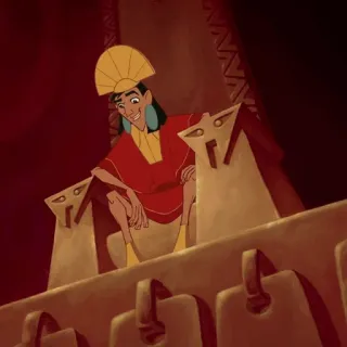 🍂 73ffe5fd Kuzco The Emperor's New Groove คูสโก้, จักรพรรดิกลายพันธุ์ อัศจรรย์พันธุ์ต๊อง, ดิสนีย์, การ์ตูน, ตัวละคร telegram sticker