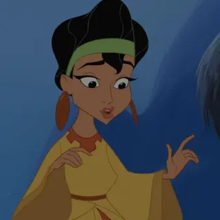 🍂 c04793e6 Yzma The Emperor's New Groove อิซมา, ดิสนีย์, จักรพรรดิกลายพันธุ์ อัศจรรย์พันธุ์ต๊อง, การ์ตูน, ตัวละคร telegram sticker