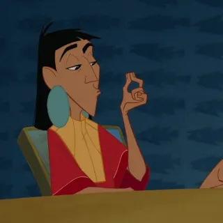 🍂 e345add0 Kuzco The Emperor's New Groove ดิสนีย์, คูสโก้, จักรพรรดิกลายพันธุ์ อัศจรรย์พันธุ์ต๊อง, ความสมบูรณ์แบบ, ท่าทางสมบูรณ์แบบ telegram sticker