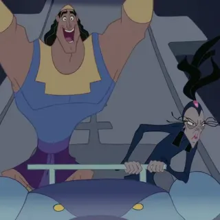 🍂 e4b050e6 Kronk The Emperor's New Groove การ์ตูน, ดิสนีย์, ตลก, ตัวละคร telegram sticker
