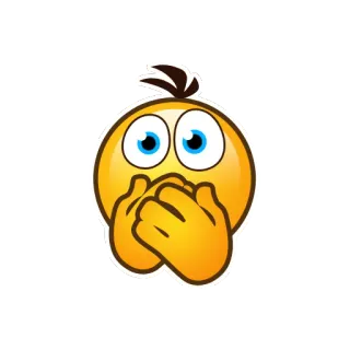 🙊 1aaa7276 表情符号, 震惊, 惊讶, 情绪 telegram sticker