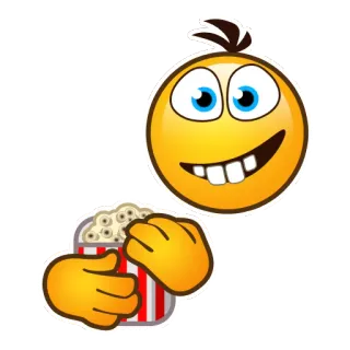 🍟 7f1f204a 表情符号, 爆米花, 电影, 食物, 娱乐, 零食 telegram sticker