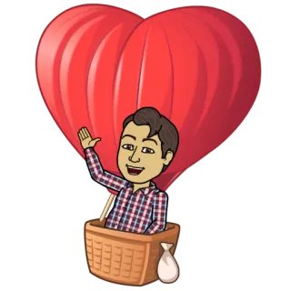 😍 e1f188b2 アバター, 熱気球, 挨拶, 陽気, 漫画, 手を振る telegram sticker